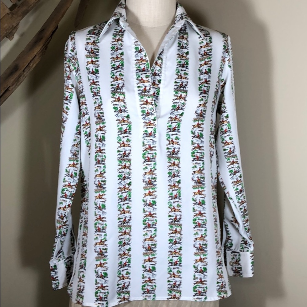 Vintage 70s King James California top equine shirt